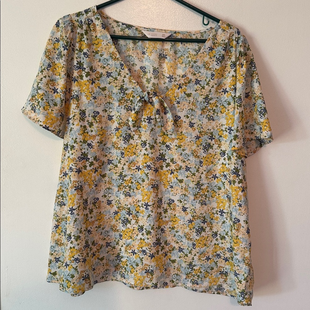 LC Lauren Conrad Multicolor Floral Top